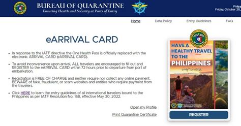 e arrival card registration philippines.